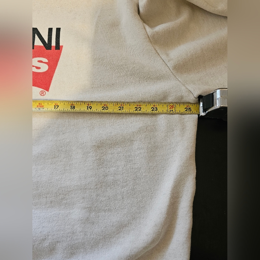 GANNI x Levi’s Logo Sweatshirt Beige Oversized Size M Women’s - Picture 10 of 11